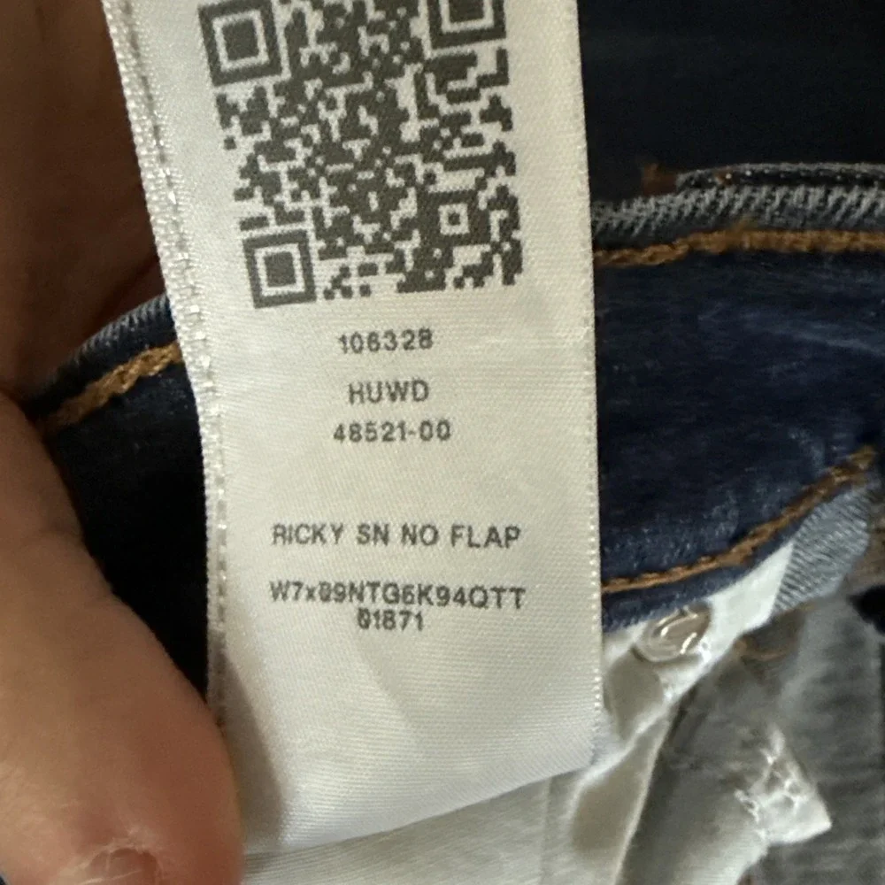 True Religion Ricky Jeans Men 36x31 Dark Wash Blue Relaxed Straight Stretch